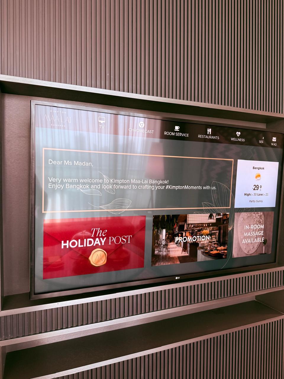 Welcome amenities and fruit platter