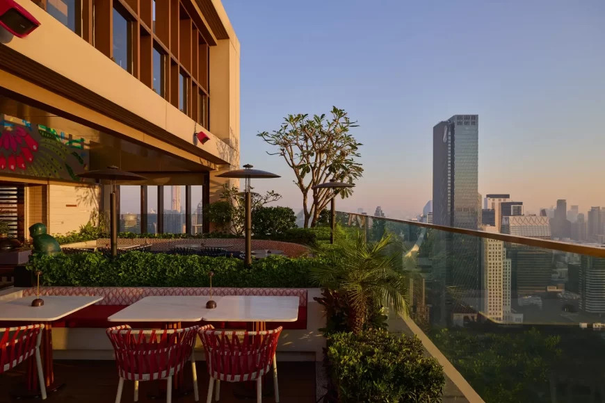 Luxury hotel living area